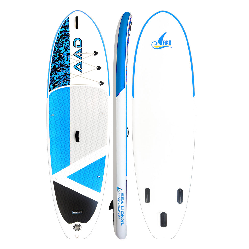 AKD SeaLion Stand Up Paddling Board 10'6" XL 320x86x15cm SUP Board 160kg/337L (Blau)