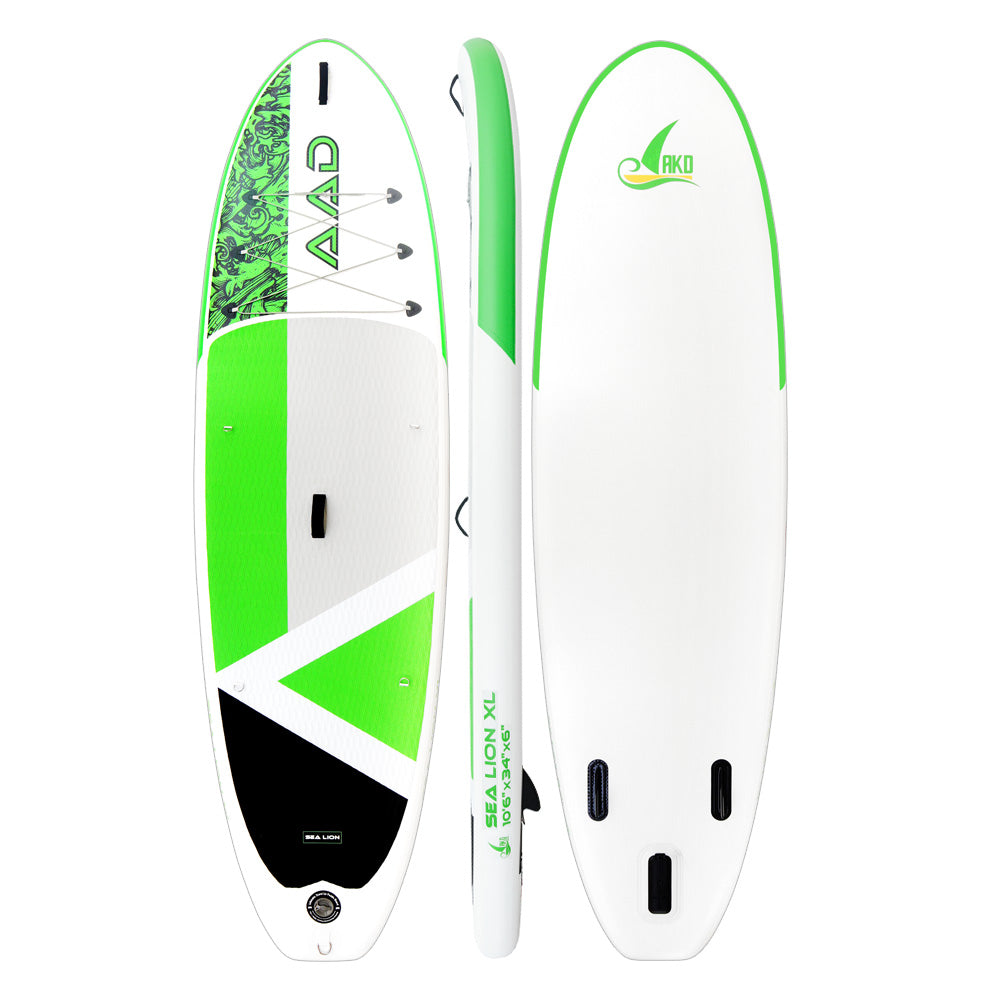 AKD SeaLion Stand Up Paddle Board 10'6 "XL 320x86x15cm SUP Board 160kg / 337L (Green)