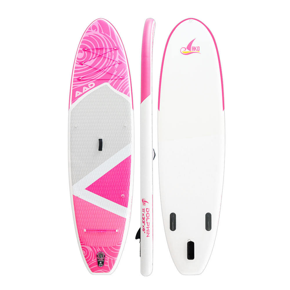 AKD DOLPHIN Stand Up Paddle Board 11' 335x83x15cm SUP Board 170kg/346L (Pink)