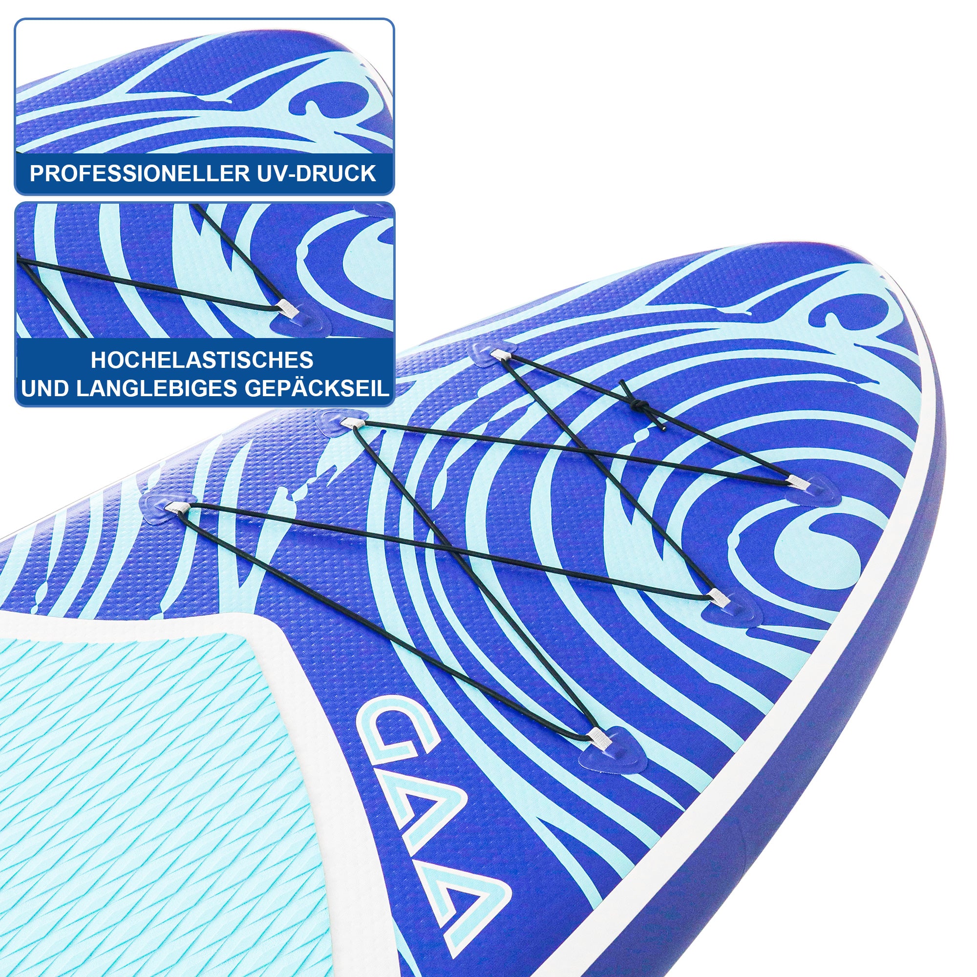 AKD Dolphin 11' Stand Up Paddle Board SUP 335x83x15cm 170kg / 346L (Bleu)