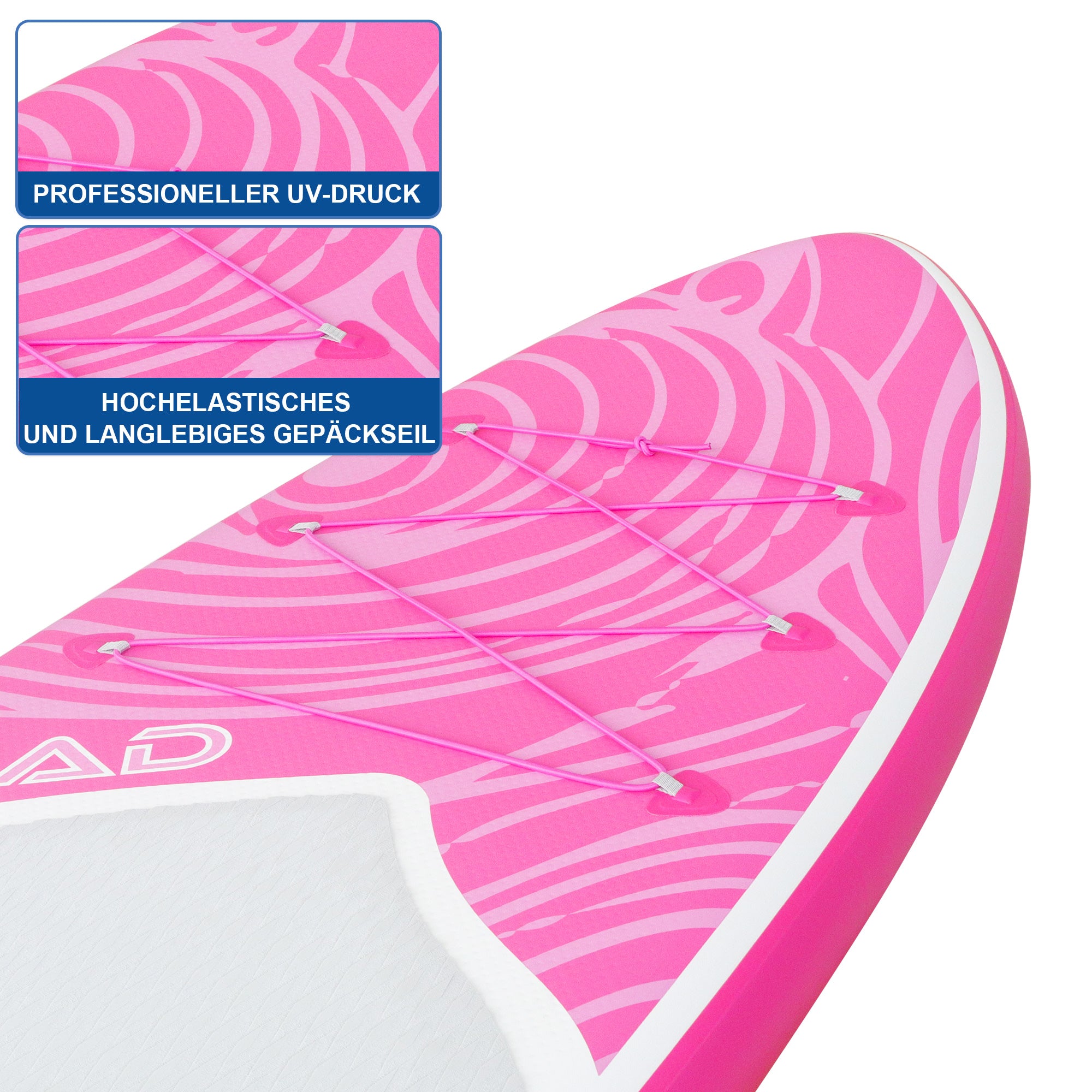 AKD Dolphin 11' Stand Up Paddle Board SUP 335x83x15cm 170kg / 346L (Rose)